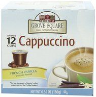 Grove Square Cappuccino, French Vanilla, 24 Count Single Serve Cups N40