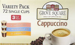 Grove Square Cappuccino, French Vanilla, 24 Count Single Serve Cups N50