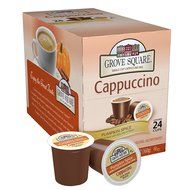 Grove Square Cappuccino, French Vanilla, 24 Count Single Serve Cups N56