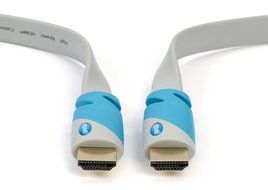 Aurum Flat Series - Flat HDMI Cable with Ethernet (40 Ft) - Supports 3D &amp; Audio Return Channel [Latest Version... N2