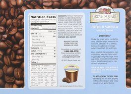 Grove Square Cappuccino, French Vanilla, 24 Count Single Serve Cups N67
