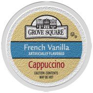 Grove Square Cappuccino, French Vanilla, 24 Count Single Serve Cups N69