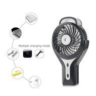 D-FantiX Portable Handheld Misting Fan Personal Cool Mist Humidifier Rechargeable Mini Fan Battery Operated/USB... N4