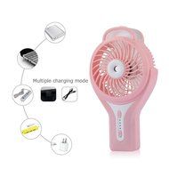 D-FantiX Portable Handheld Misting Fan Personal Cool Mist Humidifier Rechargeable Mini Fan Battery Operated/USB... N6