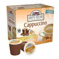 Grove Square Cappuccino, French Vanilla, 24 Count Single Serve Cups N76