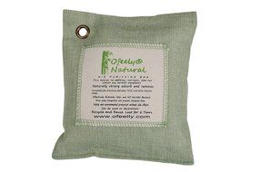 Ofeely Air Purifying Bag 500g Natural Bamboo Charcoal Deodorizer Naturally Removes Odor (Light Grey) N13
