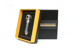 HPPFORTRS Car Air Purifier Odor Removal Sterilizer Refreshing Auto Accessories Mini Negative Ion Purifier (silver... N11