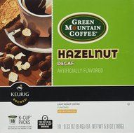 Green Mountain Coffee Hazelnut Decaf K-Cups for Keurig Brewers - 18 K-Cups