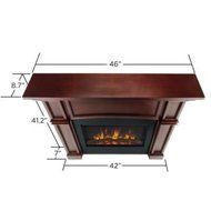 Real Flame Bradford Slim Line Electric Fireplace Dark Mahogany N4