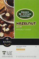 Green Mountain Coffee Hazelnut Decaf K-Cups for Keurig Brewers - 18 K-Cups N2