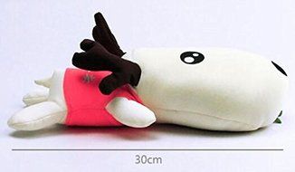 YunNasi Natural Air Purifying Bag for Car Home Activated Bamboo-Cute Deer,70g Red