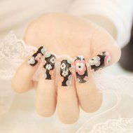 EVTECH(TM) 4 Pcs Rose Peony Carnation Flower Patterns Nail Polish Strips 12 double-ended Nail Decals Strips Nail... N5