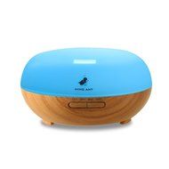 Ultrasonic Aroma Humidifier,MINO ANT 200ml Wood Grain Cool Mist Essential Oil Diffuser with 4 Timer Seting, Multi-Color... N2