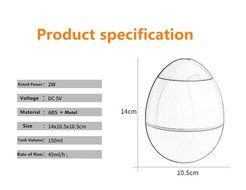 BonNoces USB Tumbler Humidifier Cool Mist Whisper-quiet Operation for Home Bedroom Office Caf&eacute; Shop School Yoga... N8