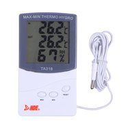 HDE Indoor/Outdoor Thermometer and Hygrometer LCD Weather Station - Indoor Humidity Monitor N2
