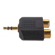 BephaMart Gold Plated 3.5mm Stereo Audio Male Plug To 2 RCA Female Y Splitter Adapter Shipped and Sold by BephaMart N6
