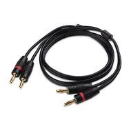 Cable Matters 12 AWG Speaker Cable with Gold Plated Banana Plug Connectors 6 Feet N4