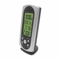 DYKIE RF Wireless LCD Weather Station with Green Backlight Indoor Outdoor Sauna thermometer and Temperature Alert... N5