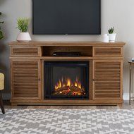 Real Flame 9110E-GRY 9110E Cavallo Electric Fireplace in Gray 9110E Cavallo Electric Fireplace