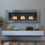 Moda Flame Devant Ventless Bio Ethanol Wall Mounted Fireplace N4