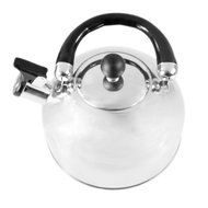 TukTek Kitchen Tech 2.5L Stainless Steel Stovetop Whistling Tea Kettle Pot w/ Flip Top Spout
