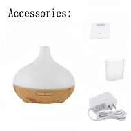 300ML Ultrasonic Aromatherapy Humidifier, YouVogue Wood Grain Aromatherapy Essential Oil Diffuser, With 7 Changing... N9