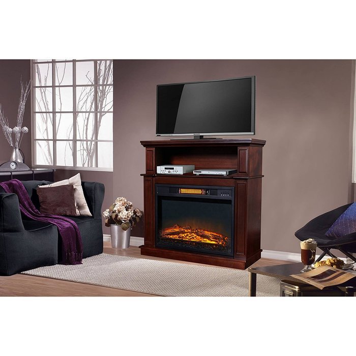 Kissmoji Electric Fireplace Media Cabinet