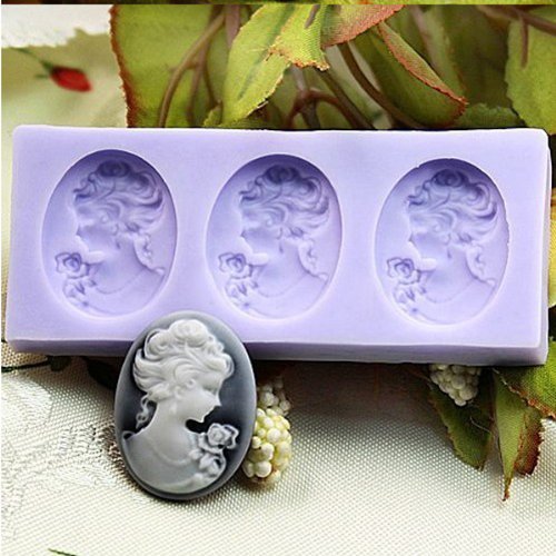"dipshop Silicone Woman Cake Mould Fondant Soap Chocolate Bake Mould" shopping N3