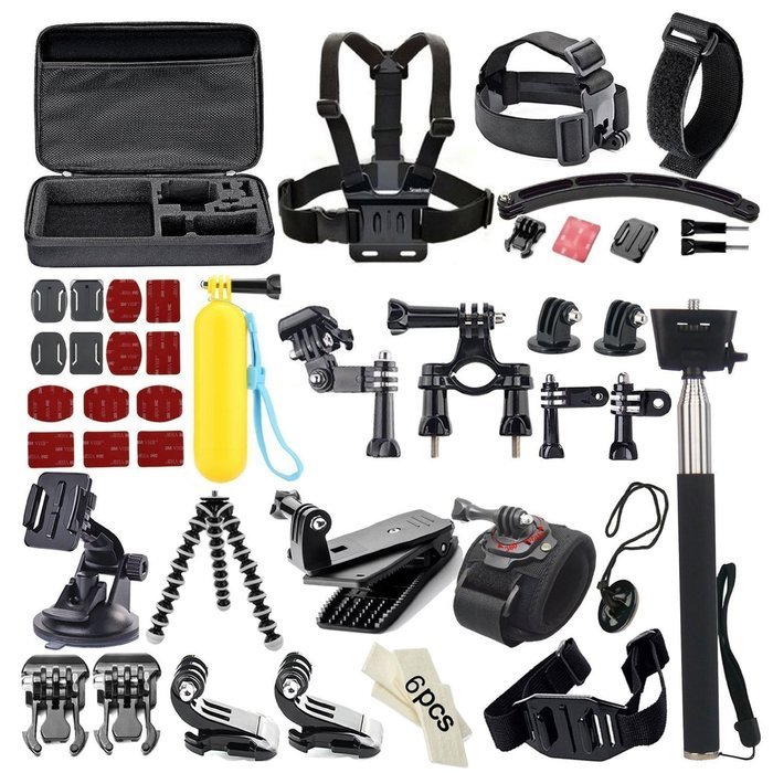 Soocoo Action Camera Accessories Kit for Gopro Hero 4/3+/3/2/1 SJCAM SJ4000 5000 6000 7000 Soocoo C30/C10S Cameras...