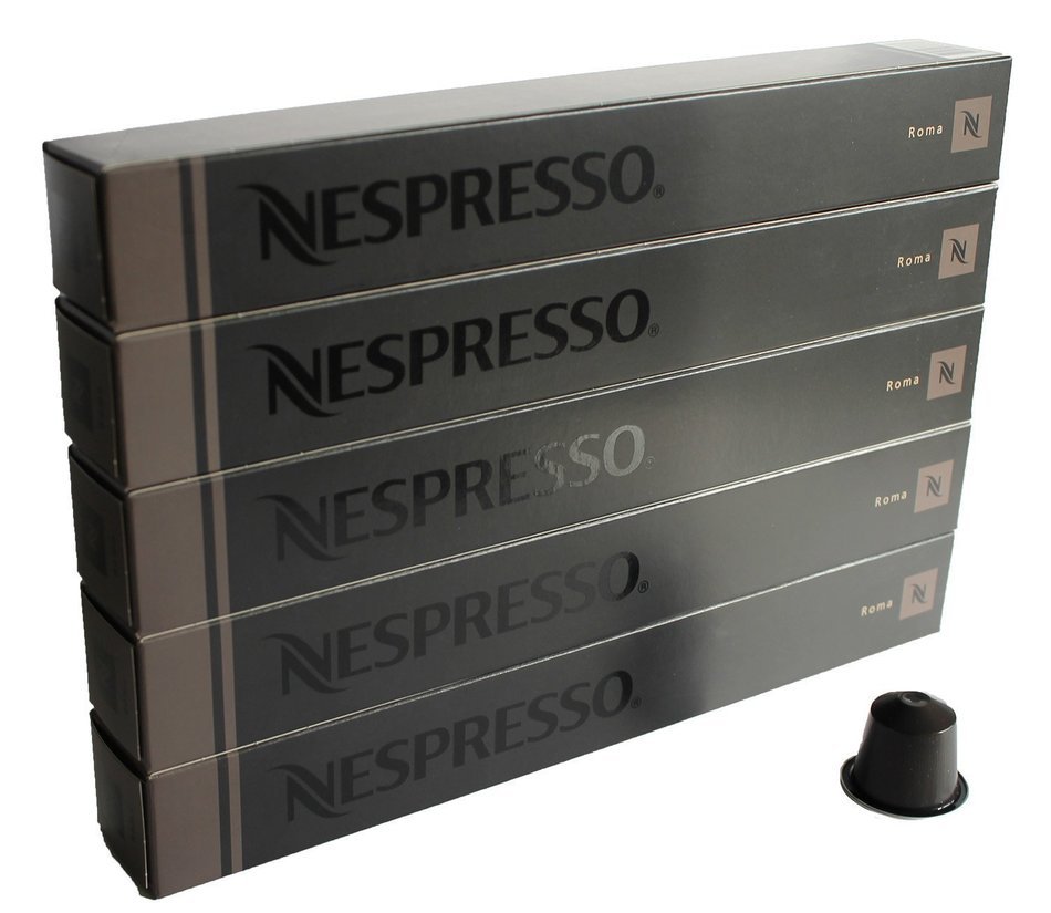 50 Nespresso Capsules Roma Coffee New