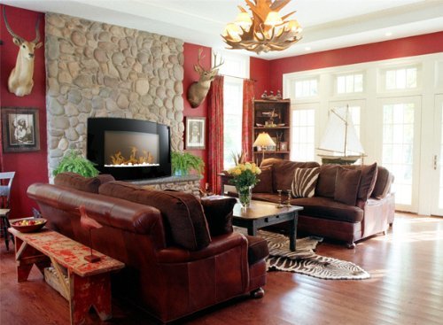New Diva Tranquility 35" Wall Mount 1500W/750W Adjustable Electric Fireplace/Heater with Remote Control N4