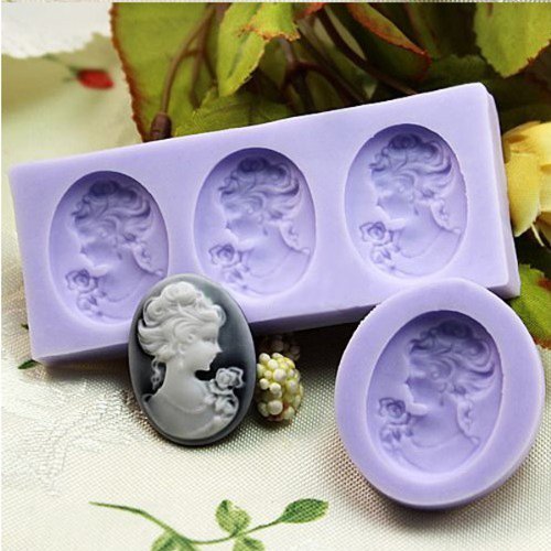 "dipshop Silicone Woman Cake Mould Fondant Soap Chocolate Bake Mould" shopping N4
