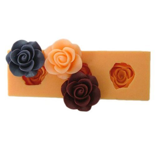 "F0045 Silicon Resin Flower Cake Mould Fondant Soap Chocolate Mould" shopping