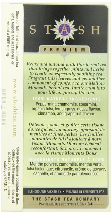 Stash Tea Licorice Spice Herbal Tea, 20 Count Tea Bags in Foil (Pack of 6) N41