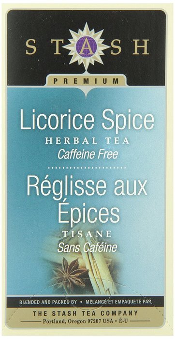 Stash Tea Licorice Spice Herbal Tea, 20 Count Tea Bags in Foil (Pack of 6) N50