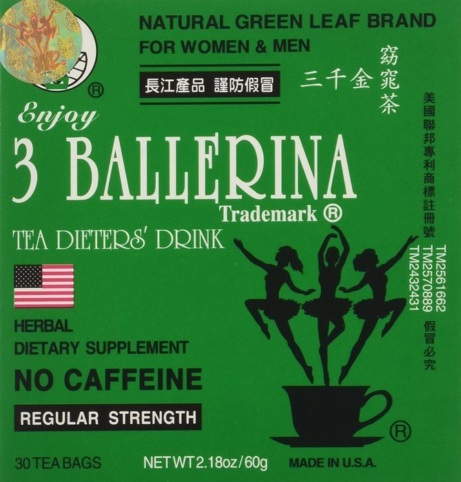 Diet Tea for Men and Women 2.18 oz 30 Tea Bags (Pack of 6) N2