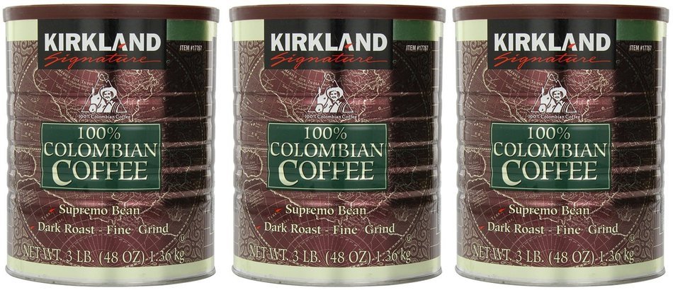 Signature 100% Colombian Coffee Supremo Bean Dark Roast-Fine Grind, 3 Pound N5