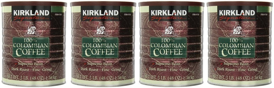 Signature 100% Colombian Coffee Supremo Bean Dark Roast-Fine Grind, 3 Pound N6