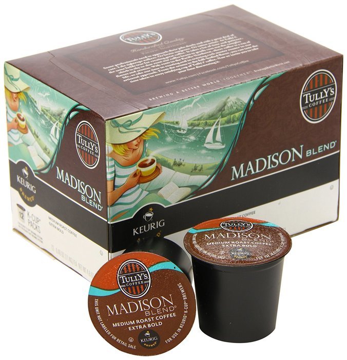 Tully's Coffee French Roast, Keurig K-Cups, 72 Count N7