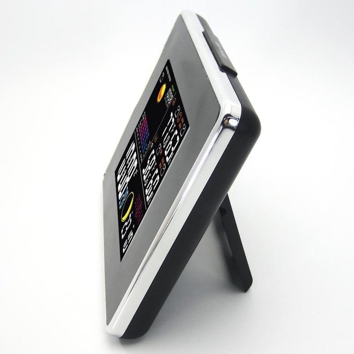 DYKIE RS8736LSPZBL RF Wireless Weather Station Black with Backlight Indoor Outdoor Temperature Humidity Weather... N6