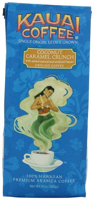 Kauai Coffee Coconut Caramel Crunch Ground, 10 Ounce