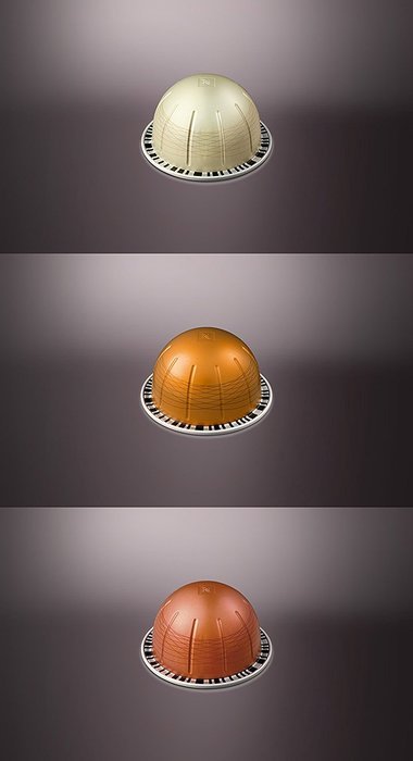 Nespresso Vertuoline Flavored Assortment. 1 sleeve of each: Vanizio, Caramelizio & Hazelino. Total of 30 capsules N2