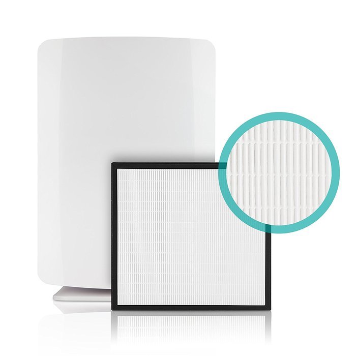 Alen BreatheSmart Customizable Air Purifier with HEPA-Pure Filter for Allergies and Dust (White, 1-Pack) N23