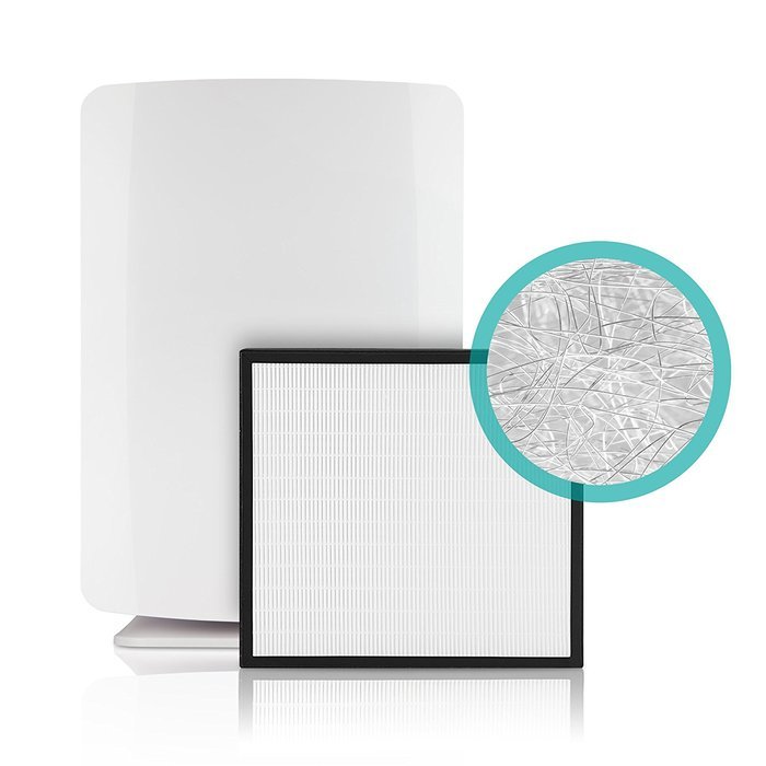 Alen BreatheSmart Customizable Air Purifier with HEPA-Pure Filter for Allergies and Dust (White, 1-Pack) N33