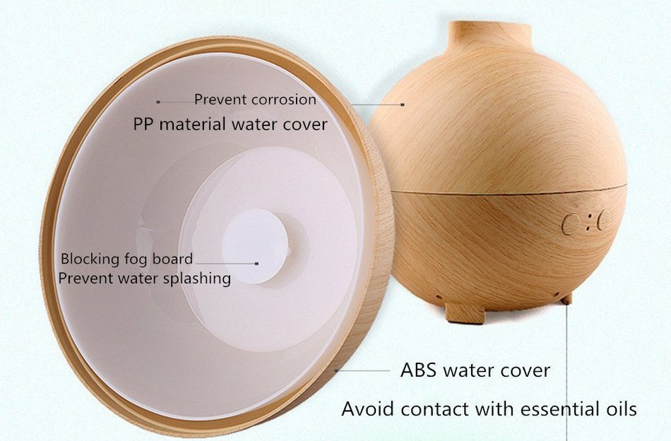 HICBOX 600ml Cool Mist Humidifier Ultrasonic Aroma Essential Oil Diffuser for Office Home Bedroom Living Room... N2