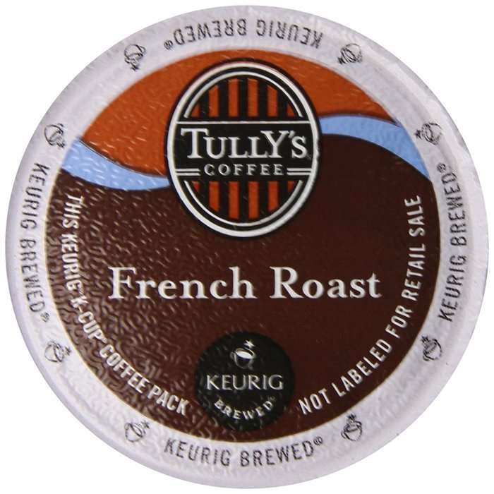 Tullys Coffee Dark Roast, French Roast, 12 ct K, Cups for Keurig Brewers N5