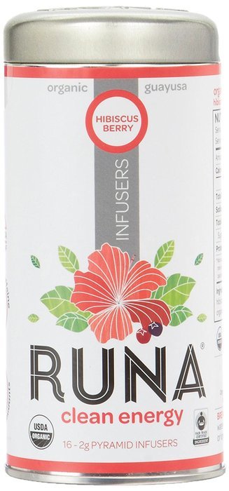 RUNA Amazon Guayusa Pyramid Infusers, Hibiscus-Berry, 16 Count