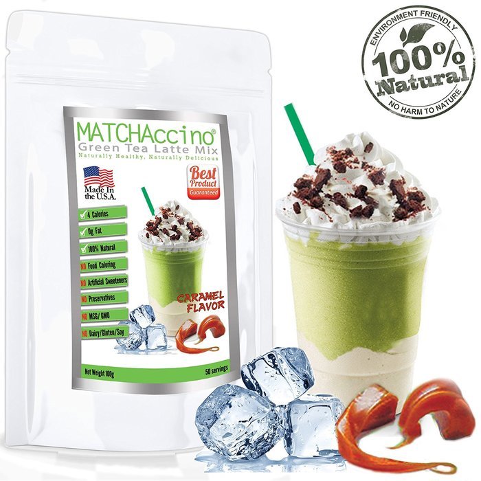 MATCHAccino - Naturally Flavored Matcha Green Tea Powder (Vanilla)