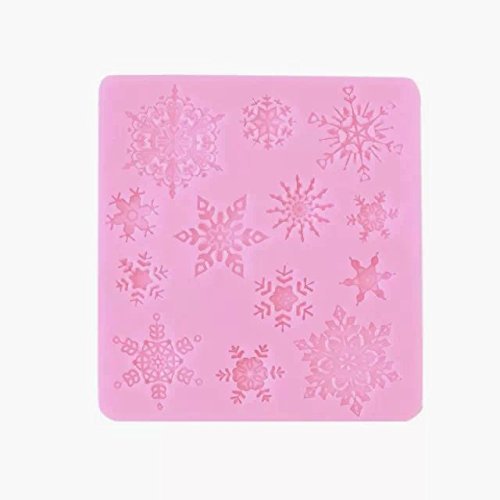 Goliton? Snow Flowers Shape Silicone Fondant Cake Mold,Jelly, Soap, Chocolate, Candy, Lollipop Mold N2