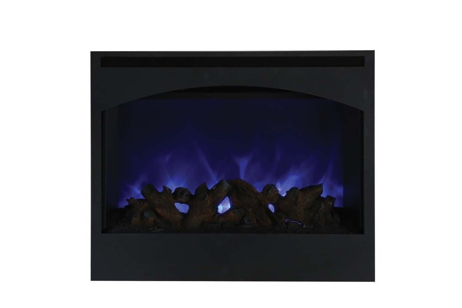 Amantii Zero Clearance Series Built-In Electric Fireplace with Arched Frame and Ember Media Kit, 31 Inch N2
